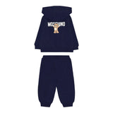 Moschino Completo 2 Pezzi Felpa-Pantalone tinta unita Blu per Bambino MUK05GOJ BLU MOSCHINO 