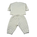 Moschino Completo 2 Pezzi Felpa-Pantalone Panna per Neonato MUK05U PANNA MOSCHINO 