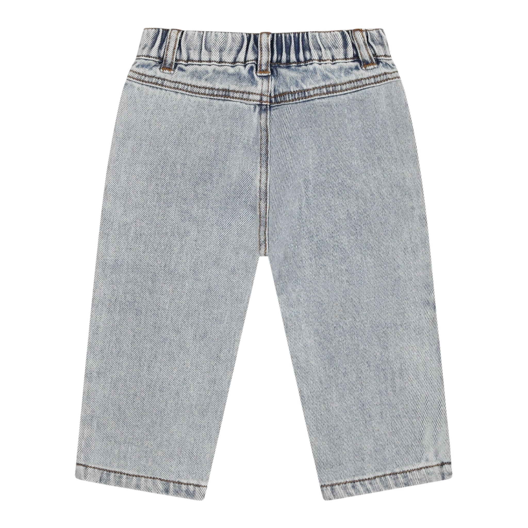 Moschino Jeans tinta unita con Elastico In Vita Azzurro per Bambino MUP05AJ AZZURRO MOSCHINO 