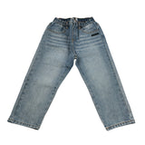 Moschino Jeans tinta unita con Elastico In Vita Azzurro per Bambino MUP05HJX AZZURRO MOSCHINO 
