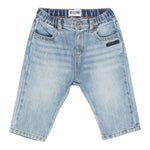 Moschino Jeans tinta unita con Elastico In Vita Azzurro per Neonato MUP05HXX AZZURRO MOSCHINO 