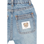 Moschino Jeans tinta unita con Elastico In Vita Azzurro per Neonato MUP05HXX AZZURRO MOSCHINO 