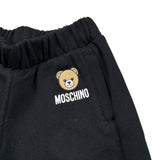 Moschino Pantalone Tuta tinta unita con Logo Nero per Neonato MUP05X NERO MOSCHINO 