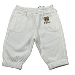 Moschino Pantalone Tuta tinta unita con Logo Bianco per Neonato MUP05Y BIANCO MOSCHINO 