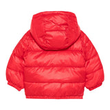 Moschino Giubbino tinta unita con Cappuccio Rosso per Bambino MUS032J ROSSO MOSCHINO 