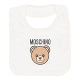 Moschino Set Cappello-Bavetta tinta unita Panna per Neonato MUY08KXX PANNA MOSCHINO 
