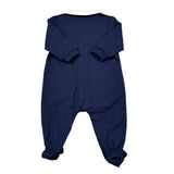 Moschino Tutina Manica Lunga tinta unita Blu per Neonato MUY09D BLU MOSCHINO 