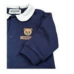 Moschino Tutina Manica Lunga tinta unita Blu per Neonato MUY09D BLU MOSCHINO 