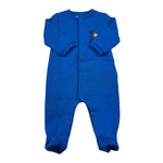 Moschino Tutina Manica Lunga tinta unita con Logo Cobalto per Neonato MUY09K COBALTO MOSCHINO 