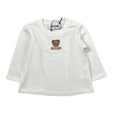 Moschino Shirt tinta unita con Stampa Bianco per Neonata MWO014 BIANCO MOSCHINO 