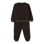 Moschino Completo 2 Pezzi Felpaa-Pantalone tinta unita Marrone per Bambino MYK02P MARRONE MOSCHINO 