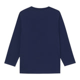 Moschino Shirt Girocollo tinta unita con Stampa Blu per Neonato MZO00RXX BLU MOSCHINO 