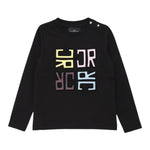John Richmond Shirt Girocollo tinta unita con Stampe Nero per Neonata RIA25089TS NERO JOHN RICHMOND 