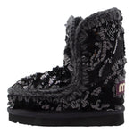 Mou Stivali tinta unita con Paillettes Nero per Bambina MUFK101031KX NERO MOU 