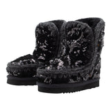 Mou Stivali tinta unita con Paillettes Nero per Bambina MUFK101031KX NERO MOU 