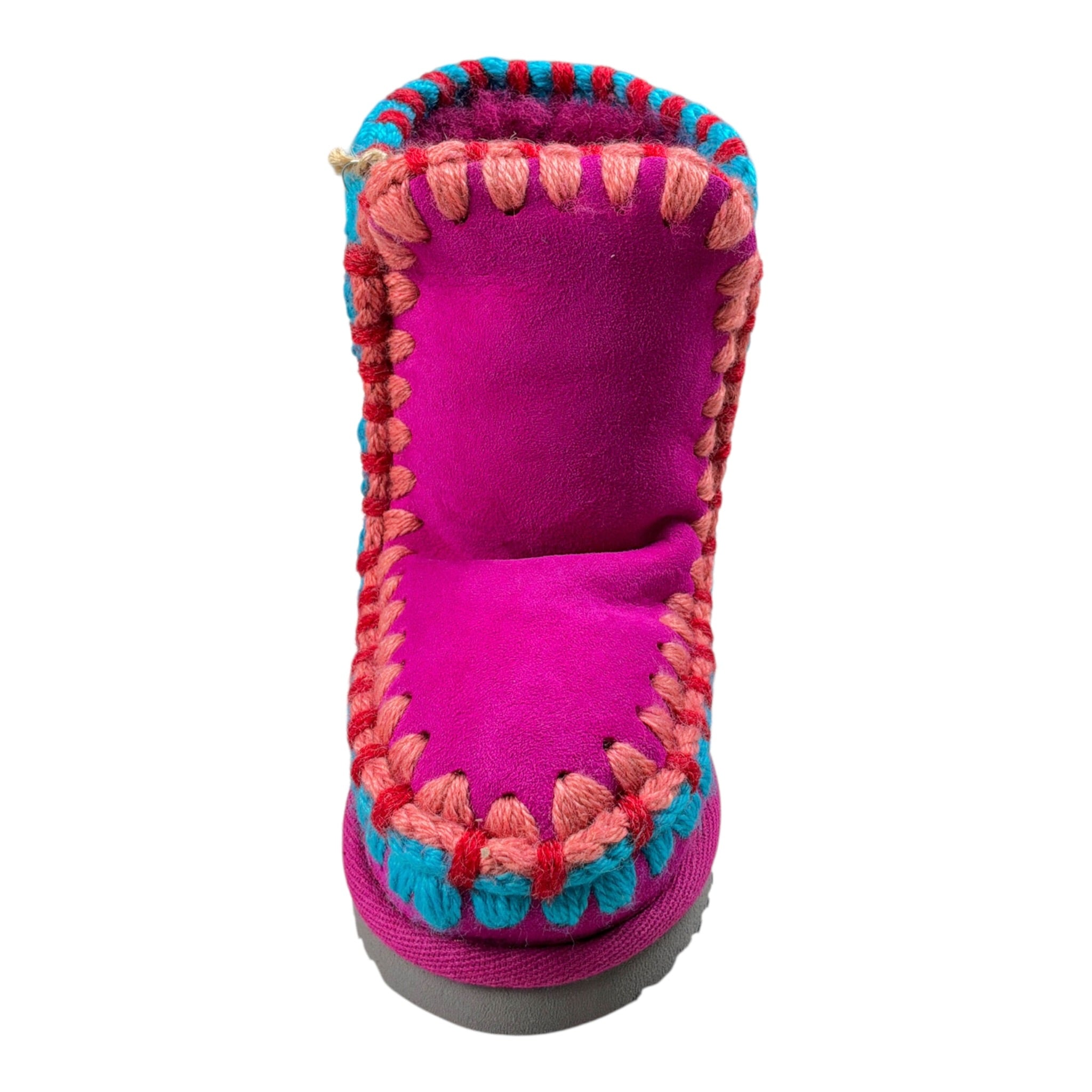 Mou Stivali tinta unita con Profili In Contrasto Fuxia per Bambina MUFK101035A FUXIA MOU 