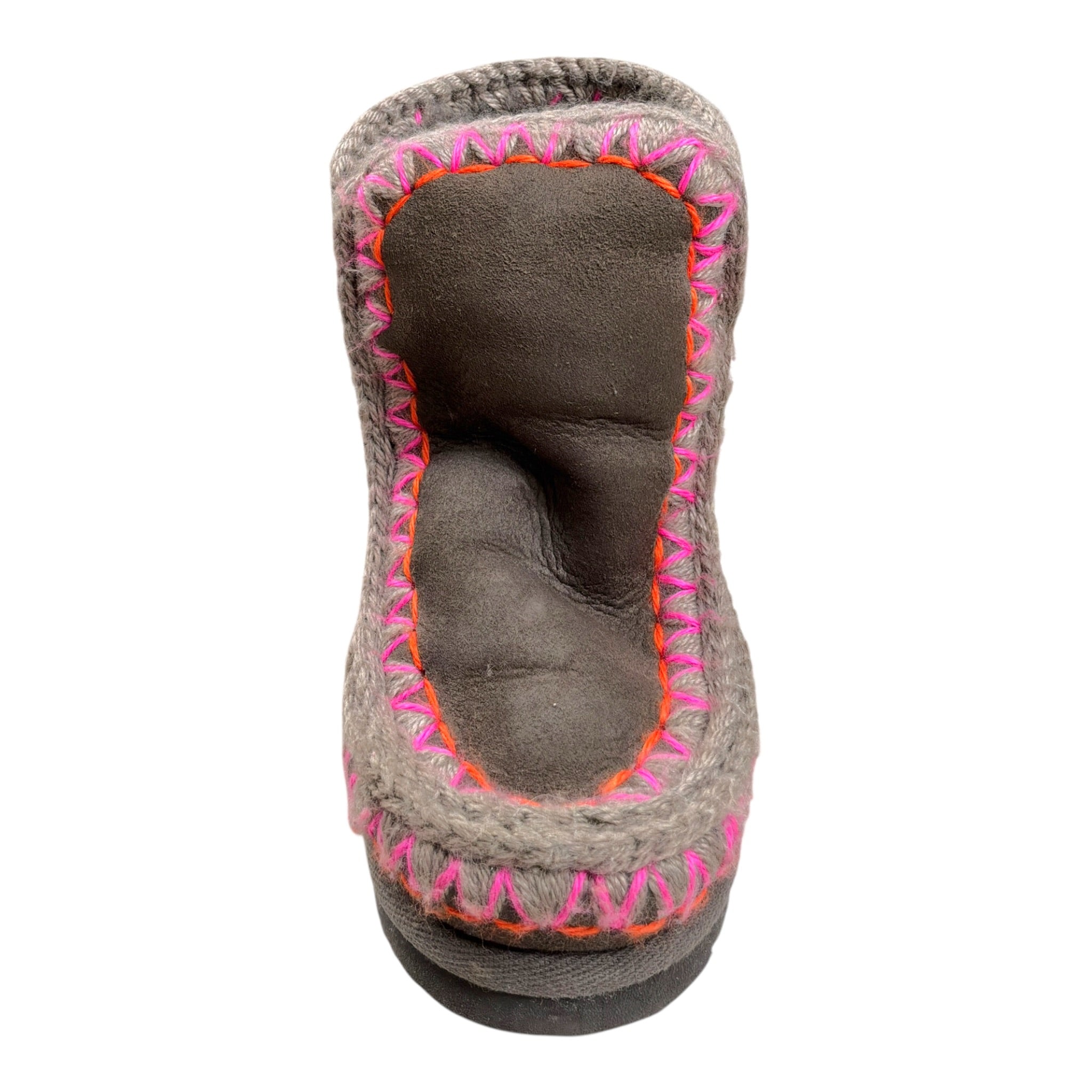 Mou Stivali Tint Unita con Profili In Contrasto Grigio per Bambina MUFK101041A GRIGIO MOU 