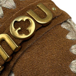 Mou Ciabatte tinta unita con Logo Cammello per Bambina MUFK161000A CAMMELLO MOU 