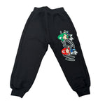 Mousse Pantalone tinta unita con Logo Nero per Neonato BROSN NERO MOUSSE 
