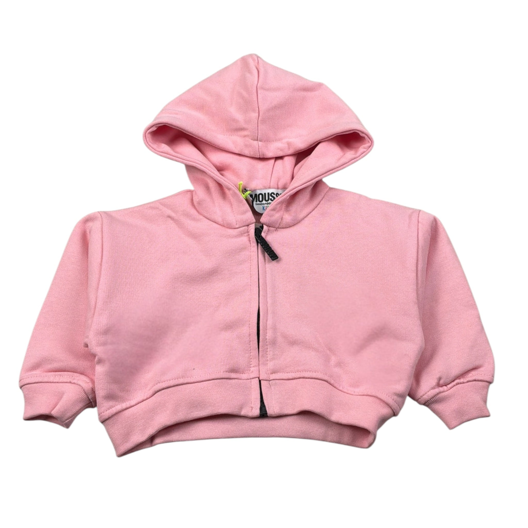 Mousse Felpa con Zip E Cappuccio Rosa per Neonata HOODIEZ ROSA MOUSSE 