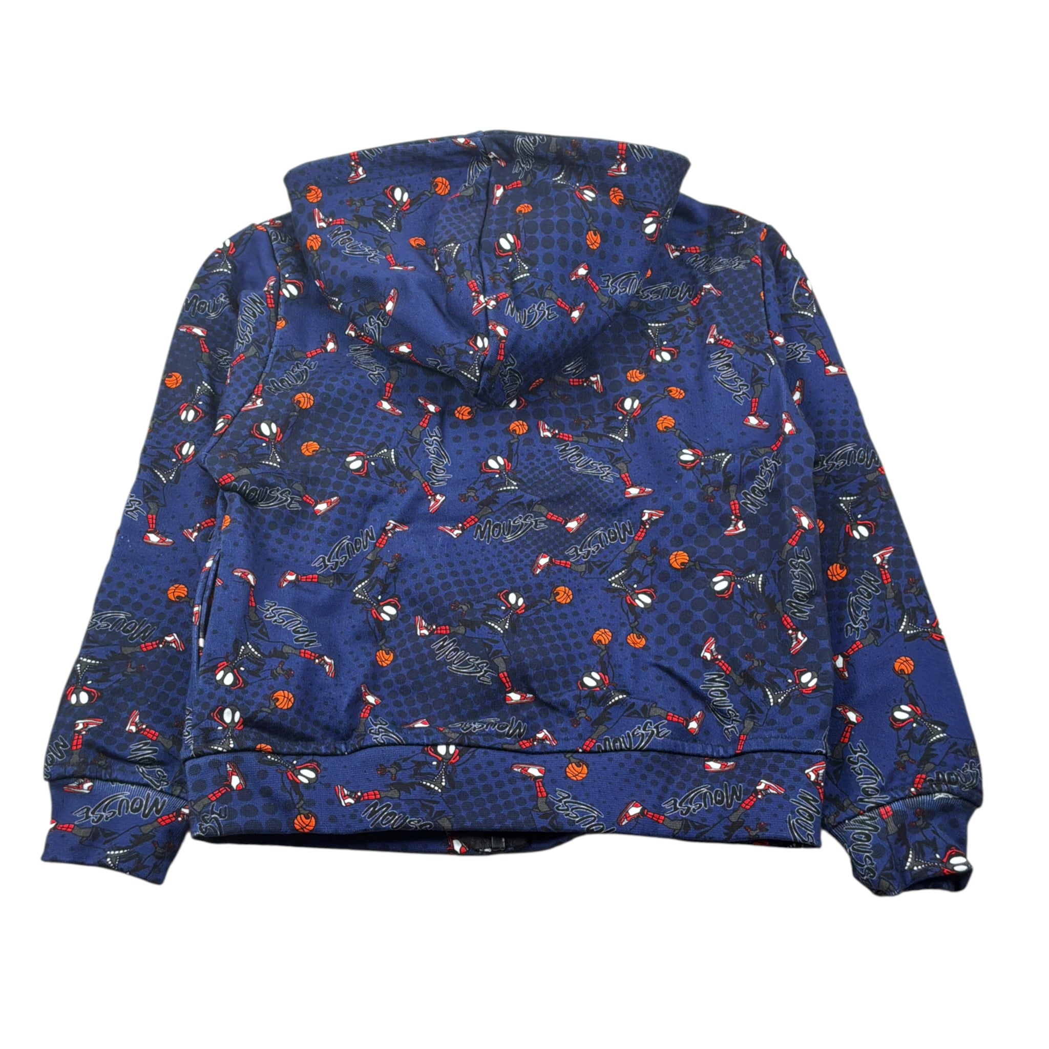 Mousse Felpa con Zip E Cappuccio tinta unita Blu per Bambino SPINAIRJ BLU MOUSSE 