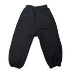 Mousse Pantalone tinta unita con Logo Nero per Neonato SPINAIRP NERO MOUSSE 