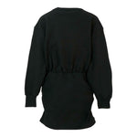 Msgm Abito Manica Lunga tinta unita con Logo Nero per Bambina F5MSJGDR044 NERO MSGM 