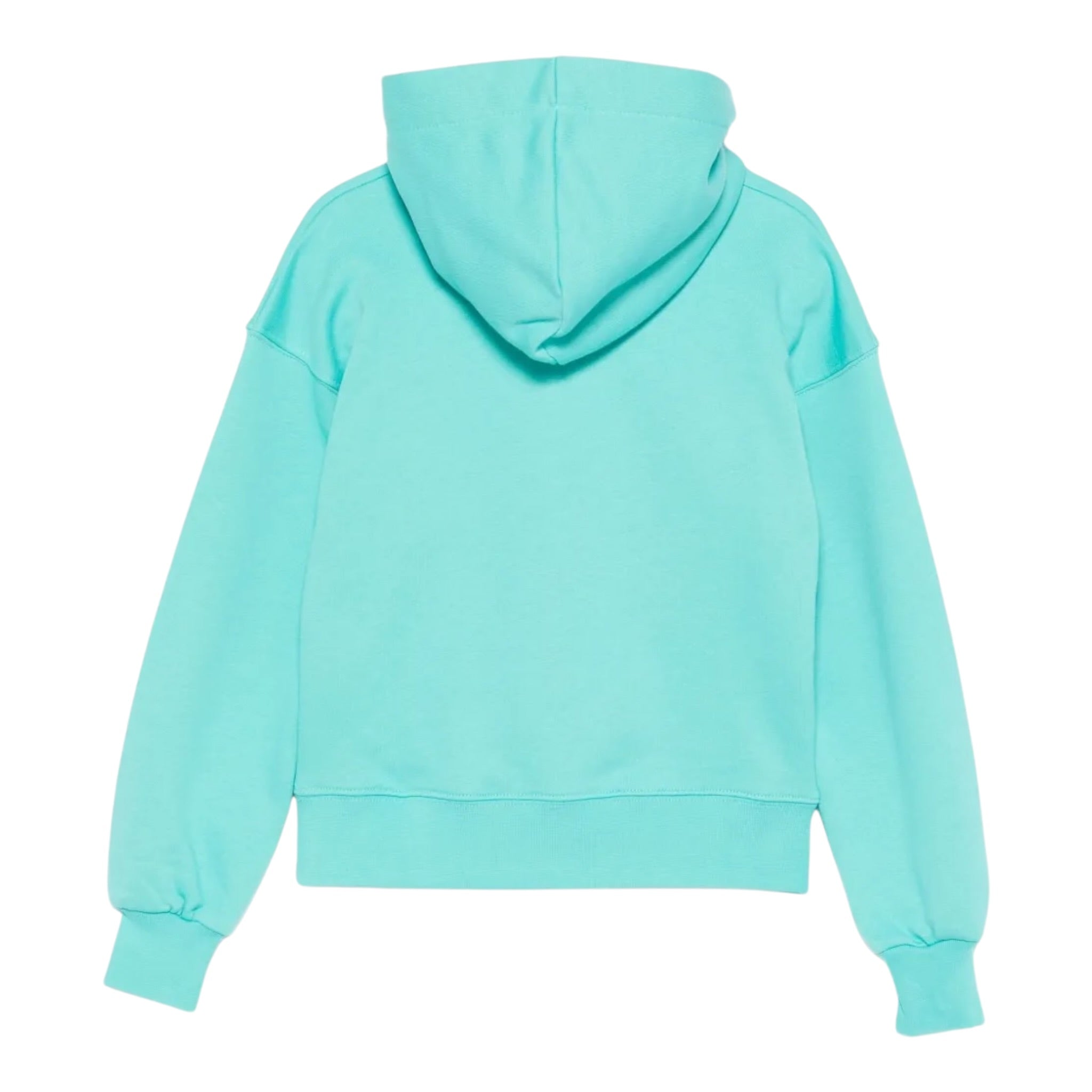 Msgm Felpa tinta unita con Cappuccio Verde Acqua per Bambino F5MSJGHS123 VERDE ACQUA MSGM 