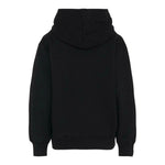 Msgm Felpa tinta unita con Cappuccio E Stampa Nero per Bambina F5MSJUHS021 NERO MSGM 