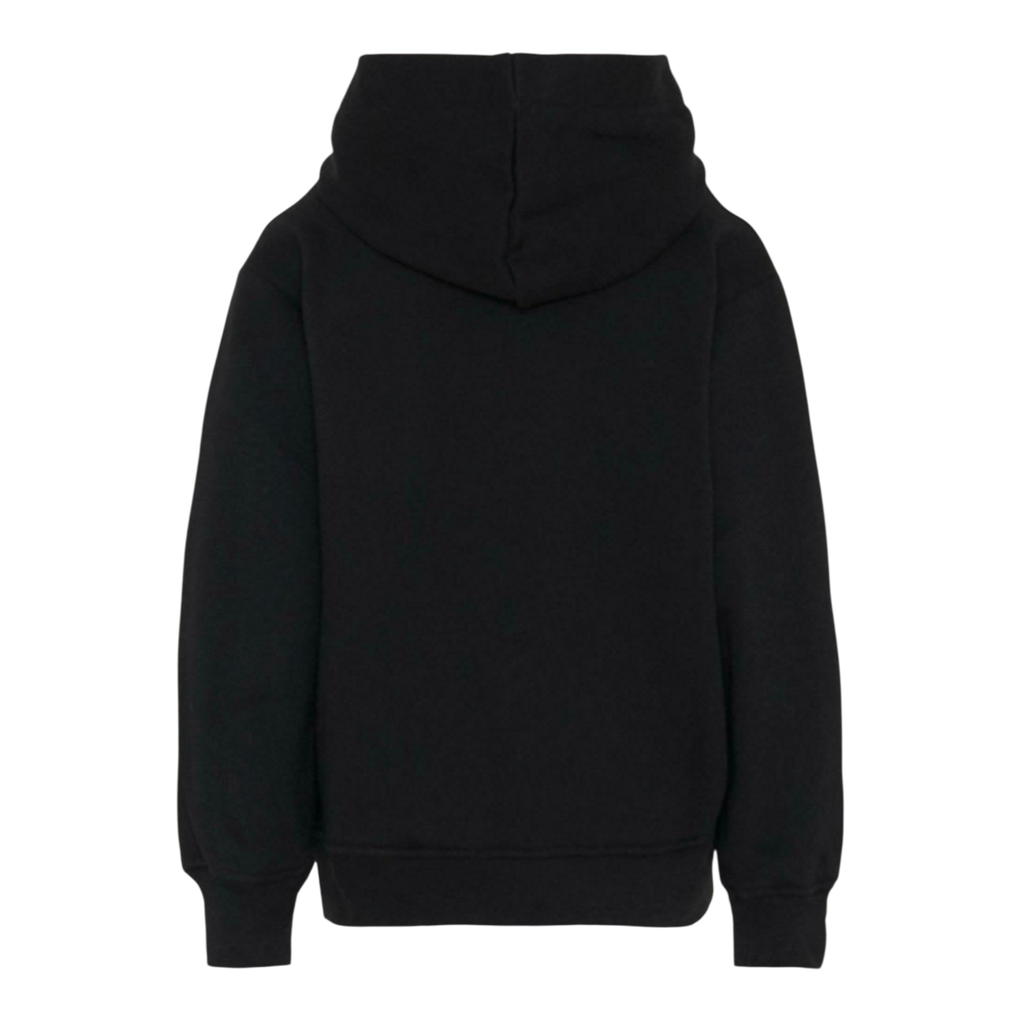 Msgm Felpa tinta unita con Cappuccio E Stampa Nero per Bambina F5MSJUHS021 NERO MSGM 