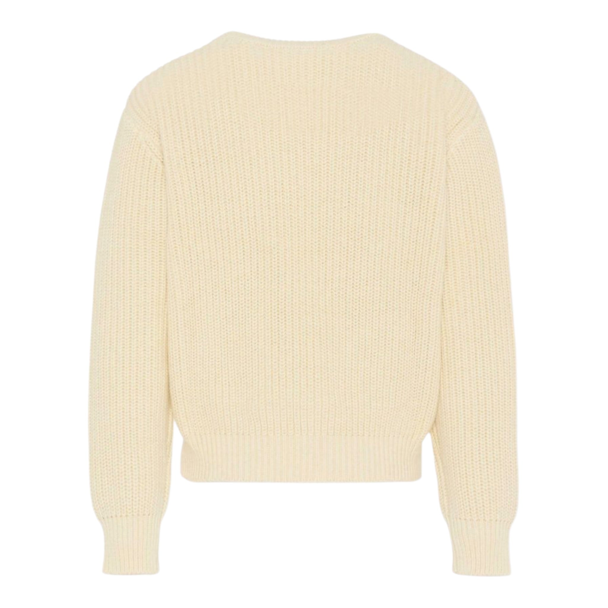 Msgm Maglia tinta unita con Stampa Panna per Bambina F5MSJUJP090X PANNA MSGM 