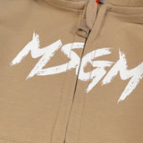 Msgm Completo 2Pz Felpa-Pantalone Beige per Neonato F5MSUNSF281N BEIGE MSGM 