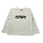 Msgm Shirt tinta unita con Stampa Panna per Neonata F5MSUNTH284 PANNA MSGM 