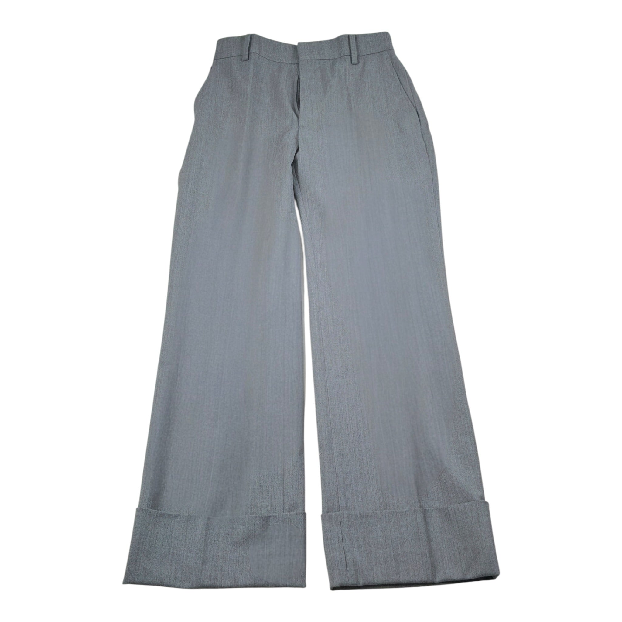 N°21 Pantalone Modello A Palazzo tinta unita Grigio per Bambina N2105CC GRIGIO N°21 