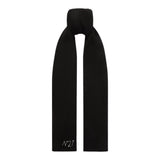 N°21 Sciarpa tinta unita con Logo Nero per Bambina N2108T NERO N°21 