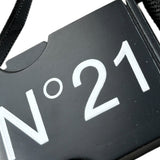 N°21 Cintura tinta unita con Logo Nero per Bambina N214A3 NERO N°21 