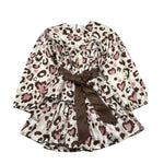 Naida Abito Manica Lunga Stamoa Fantasia Beige per Bambina NAAB373 BEIGE NAIDA 