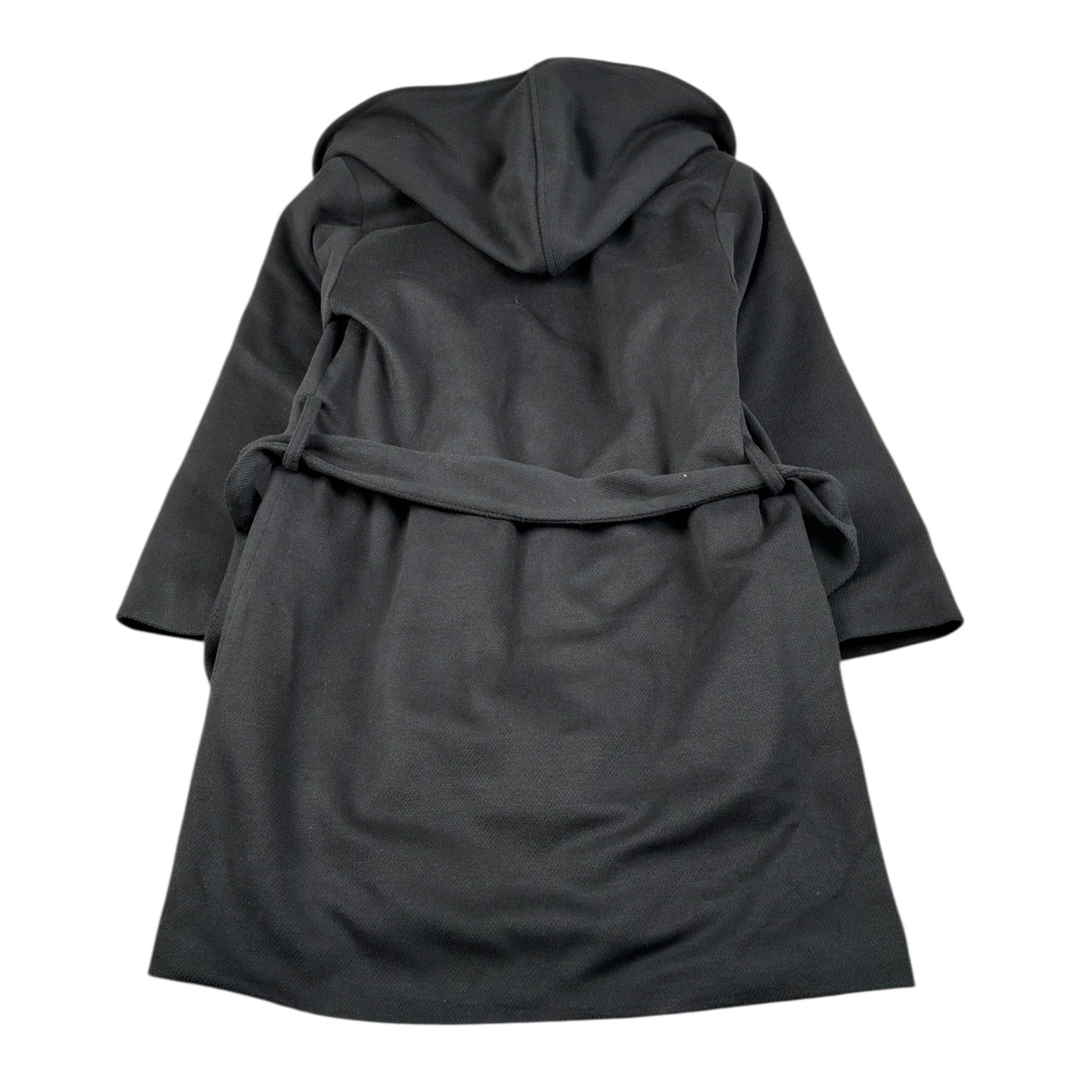 Naida Cappotto tinta unita con Cappuccio Nero per Bambina NAGB314 NERO NAIDA 