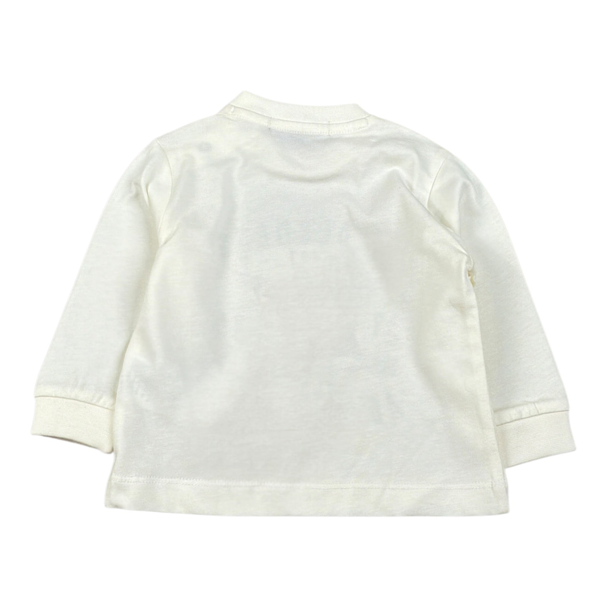 Never Too Shirt Girocollo tinta unita con Stampa Bianco per Neonato NT2181N BIANCO NEVER TOO 