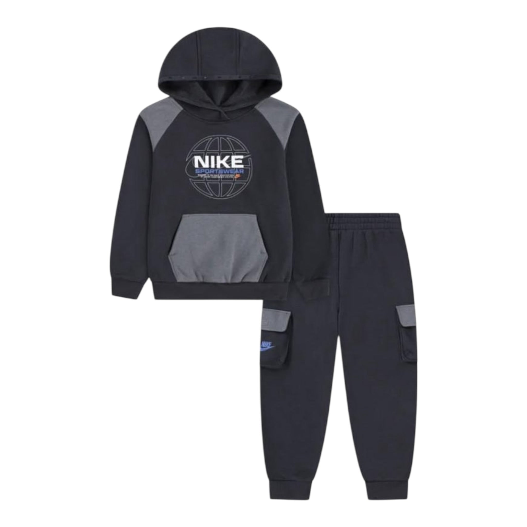 Nike Completo 2Pz Felpa-Pantalone Grigio per Neonato 66N239 GRIGIO NIKE 
