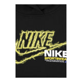 Nike Completo 2 Pezzi Felpa-Pantalone tinta unita Nero per Neonato 66N241 NERO NIKE 