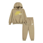 Nike Completo 2 Pezzi Felpa-Pantalone tinta unita Verde per Neonato 66N241 VERDE NIKE 