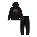 Nike Completo 2 Pezzi Felpa-Pantalone Nero per Bambino 9Q1211 NERO NIKE 