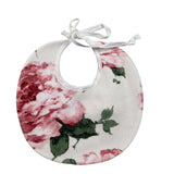 Ninnaoh Bavetta tinta unita con Stampa Rosa per Neonata I25BA40 ROSA NINNAOH 