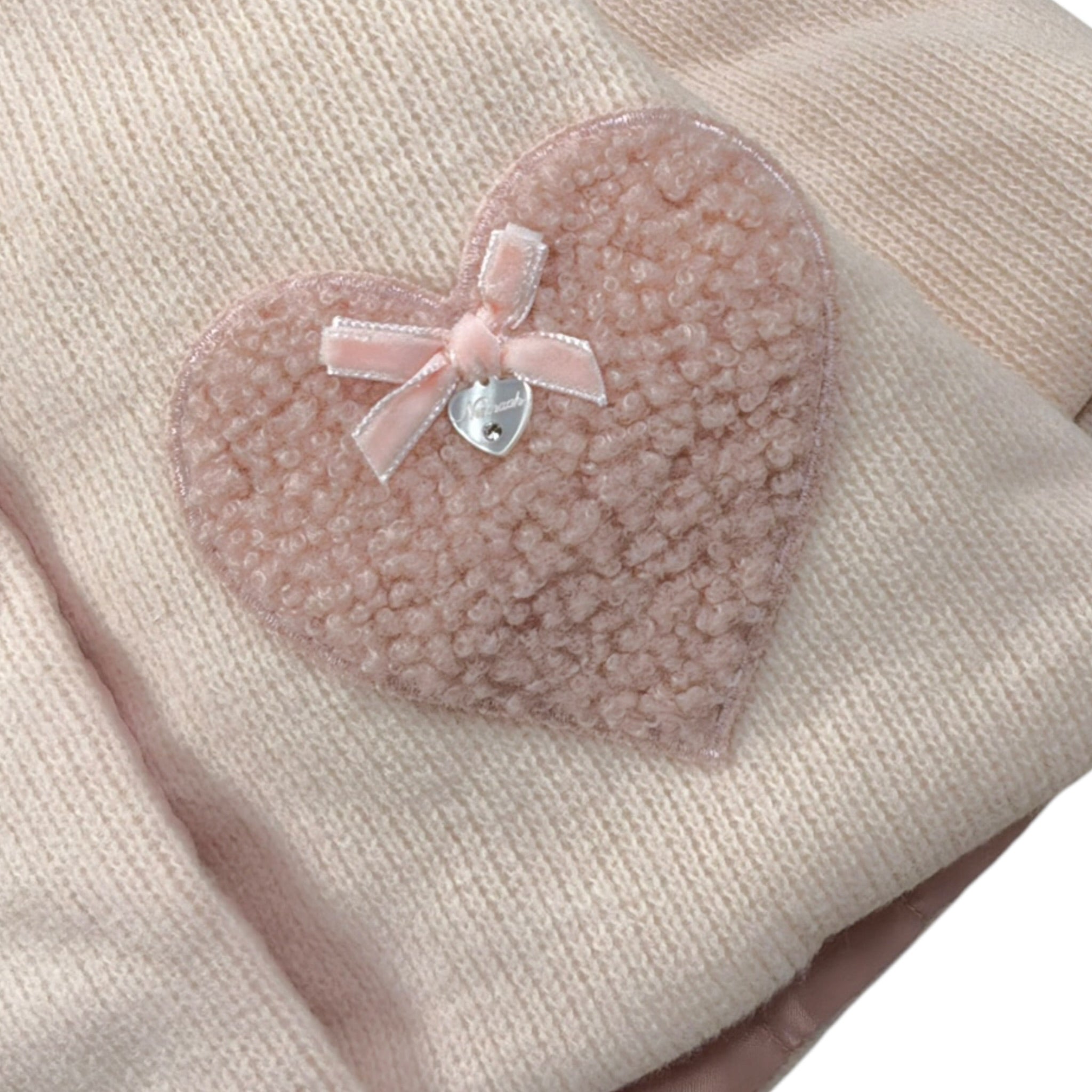 Ninnaoh Cappotto tinta unita con Cappuccio Rosa per Neonata I25CAP702 ROSA NINNAOH 