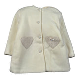 Ninnaoh Cappotto tinta unita con Cappuccio Panna per Bambina I25CAP702XJ PANNA NINNAOH 