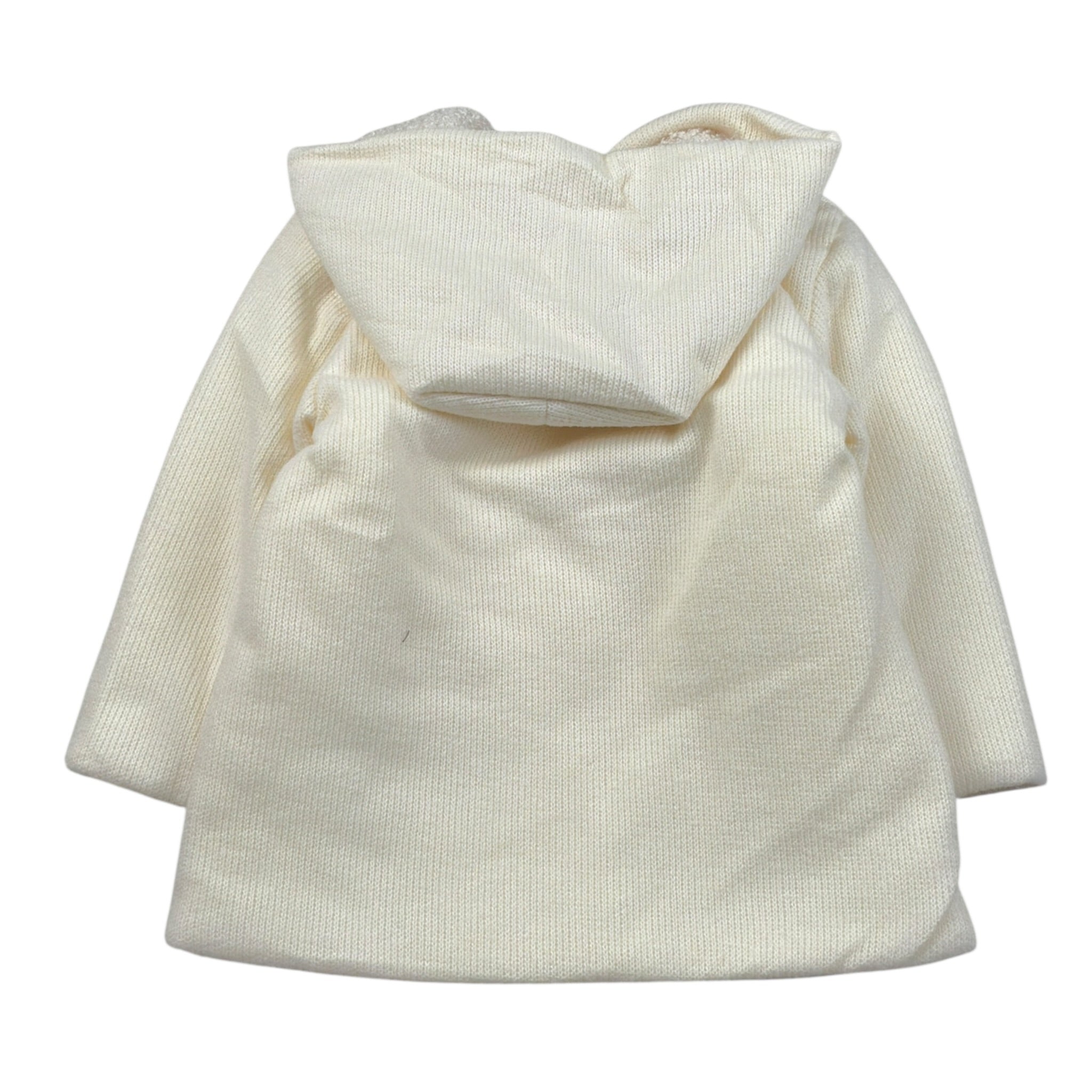 Ninnaoh Cappotto tinta unita con Cappuccio Panna per Neonata I25CAP702X PANNA NINNAOH 