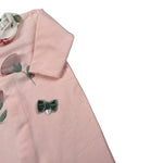 Ninnaoh Tutina tinta unita con Colletto Rosa per Neonata I25T36 ROSA NINNAOH 