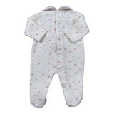 Ninnaoh Tutina tinta unita con Stampa Panna per Neonata I25T47 PANNA NINNAOH 