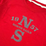 North Sails Shirt tinta unita con Stampa Rosso per Bambino NBA26010TS ROSSO NORTH SAILS 